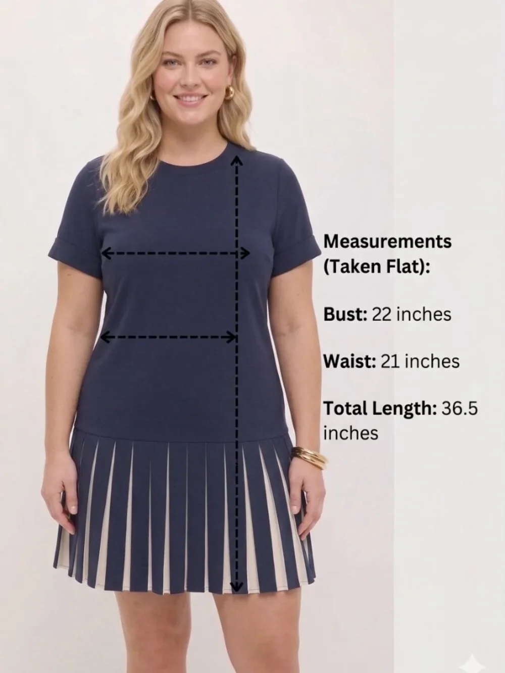 NWT Tuckernuck Liza Pleated Knit Shift Mini Dress Navy White Stripe XXL Plus 2X